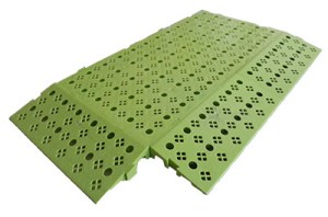 Loseta de plastico con rampas