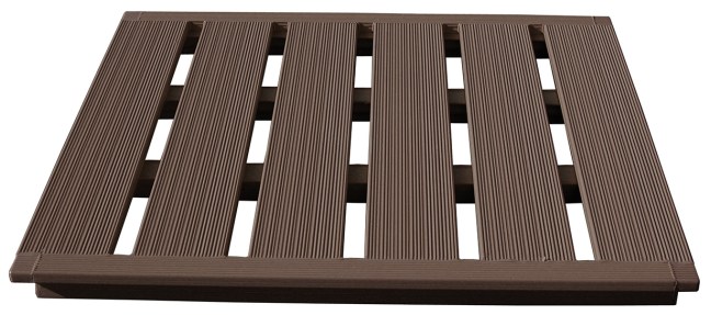 Tarima a medida con tablas de composite