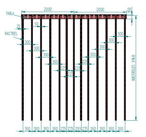 Plano de ejemplo entarimado de composite